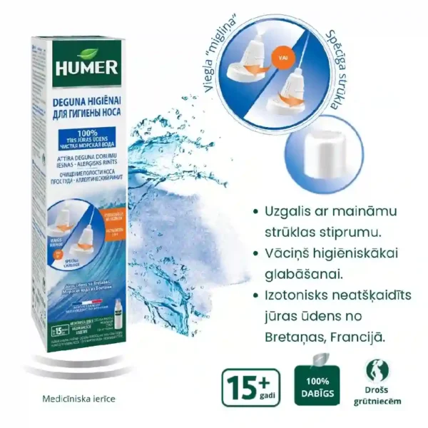 HUMER DEGUNA HIGIĒNAI pieaugušajiem, deguna aerosols_jaunais uzgalis