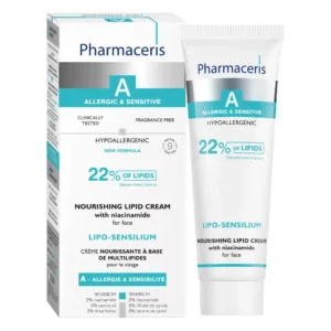 PHARMACERIS A LIPO-SENSILIUM barojošs 22% lipīdu krēms sejai ar niacinamīdu, 50ml