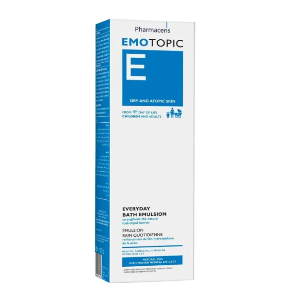 PHARMACERIS EMOTOPIC ikdienas vannas emulsija 400ml - Image 2