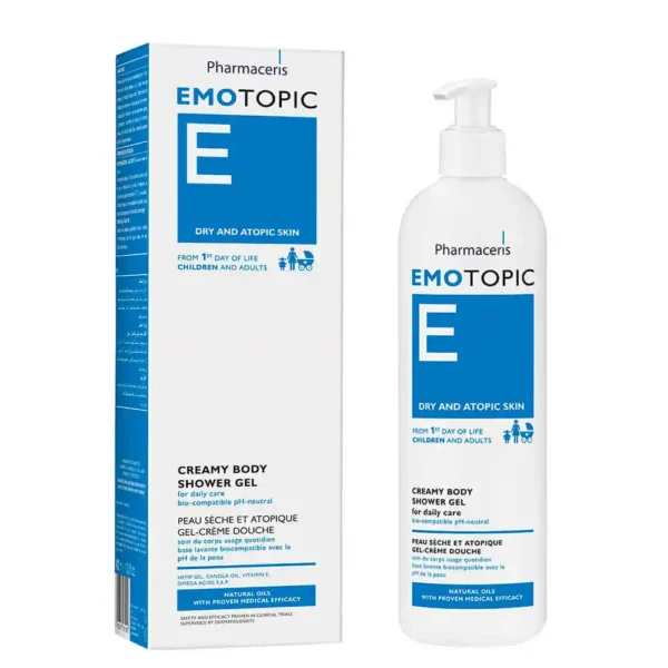 PHARMACERIS EMOTOPIC mitrinoša dušas želeja 400ml
