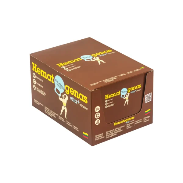 Hematogenas VITA+ classic hematogens ar dzelzi un vitamīnu C, 50g x 32