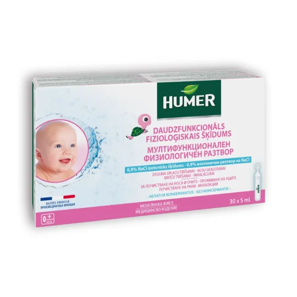 Humer daudzfunkcionāls fizioloģiskais šķīdums 5ml x 30