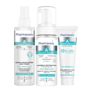 PHARMACERIS A KOMPLEKTS ikdienai, jutīgai un alerģiskai ādai (3 produkti)