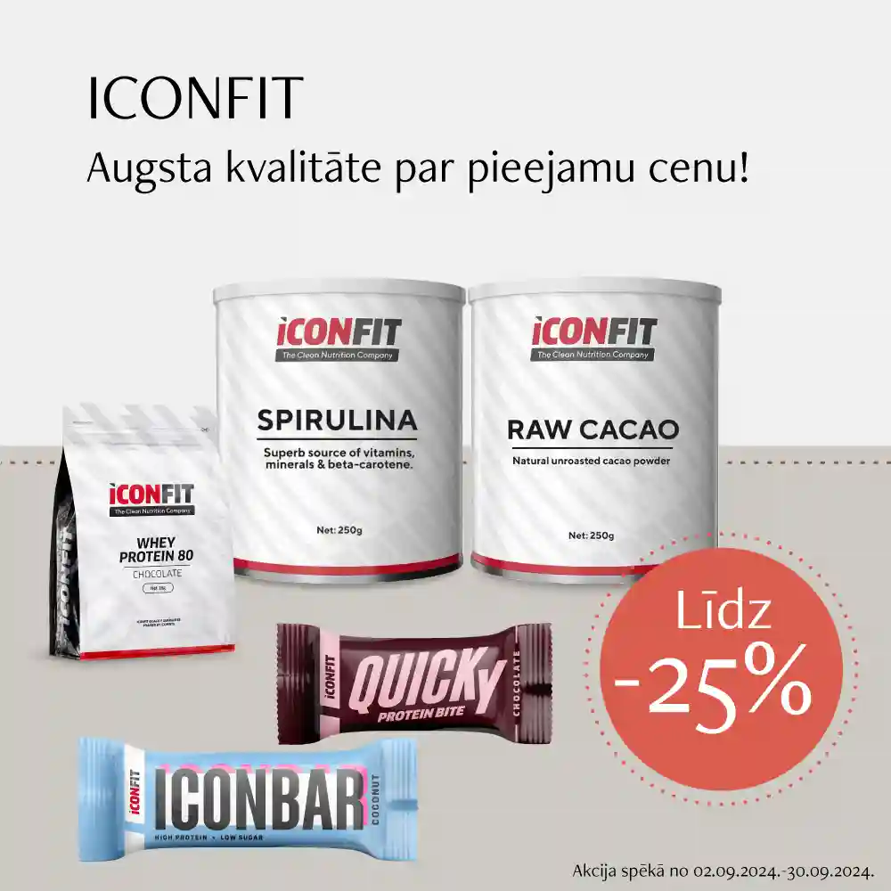 Iconfit superēdieniem atlaide šomēness līdz -25%!