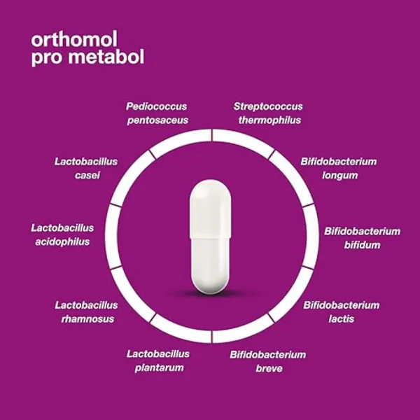 ORTHOMOL PRO METABOL zarnu trakta atbalstam, 30 kapsulas