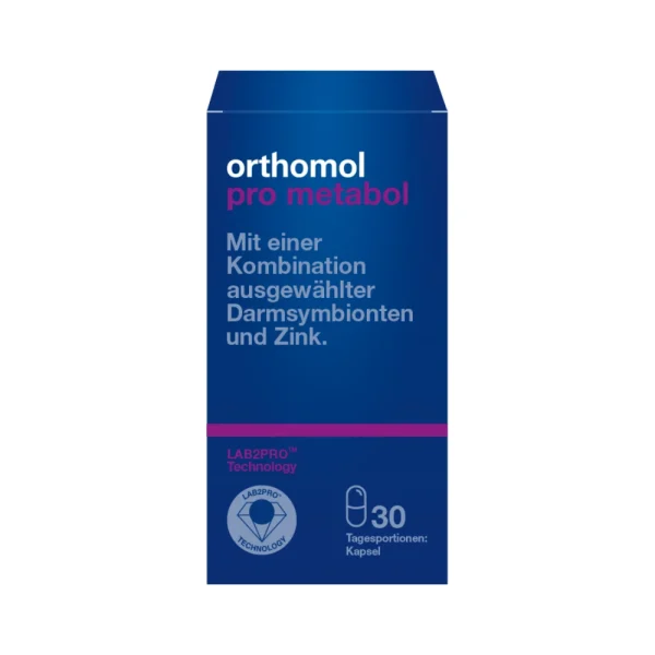 ORTHOMOL PRO METABOL zarnu trakta atbalstam, 30 kapsulas