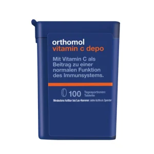 ORTHOMOL VITAMIN C DEPO, ilgstošas un vienmērīgas iedarbības vitamīns C, 100 tabletes