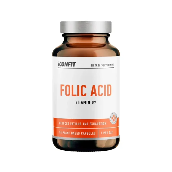 ICONFIT FOLIC ACID Folijskābe jeb B9 vitamīns, 90 kapsulas