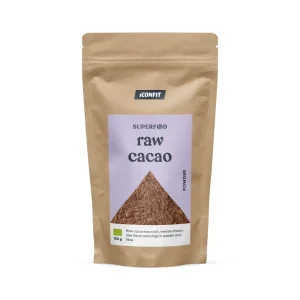 ICONFIT RAW CACAO bioloģisks, neapstrādāts kakao pulveris, 150g