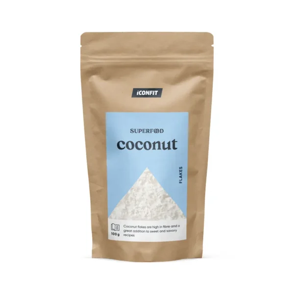 ICONFIT COCONUT FLAKES kokosriekstu pārslas, 100g