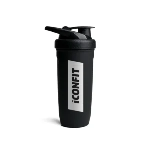 ICONFIT REFORCE nerūsējošā tērauda šeikeris, 900ml - melns