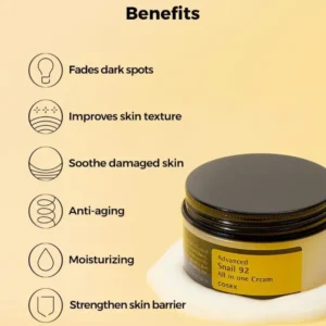COSRX ADVANCED SNAIL 92 All in one Cream, viss-vienā krēms ar gliemežu mucīnu, 100ml