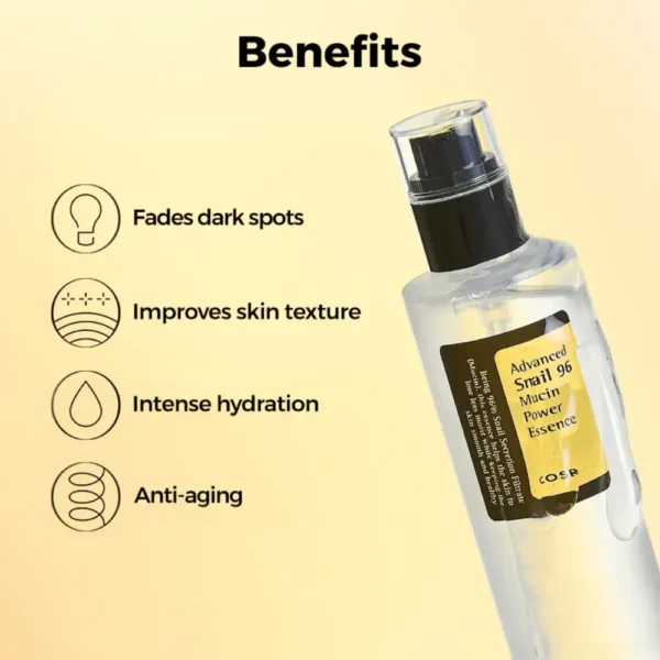 COSRX ADVANCED SNAIL 96 Mucin Power Essence, atjaunojoša esence ar gliemežu mucīnu, 100ml