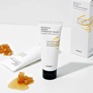 COSRX FULL FIT PROPOLIS Honey Overnight Mask, mitrinoša trīs-vienā nakts maska ar propolisu, 60ml
