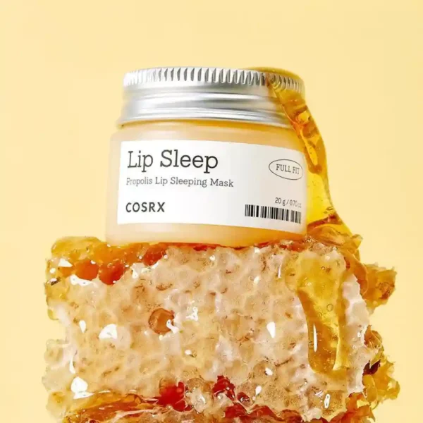 COSRX FULL FIT PROPOLIS Lip Sleeping Mask, dziļi mitrinoša un aizsargājoša lūpu maska, 20g