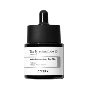 COSRX NIACINAMIDE 15 Serum, 15% niacīnamīda serums aknes skartas ādas aprūpei, 20ml