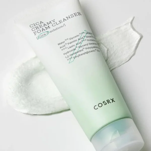 COSRX PURE FIT CICA Creamy Foam Cleanser, krēmīgas putas sejas attīrīšanai, 150ml - Image 2