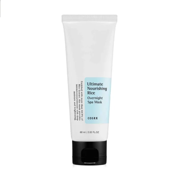 COSRX ULTIMATE NOURISHING Rice Overnight Spa Mask, dziļi mitrinoša un izgaismojoša maska, 60ml