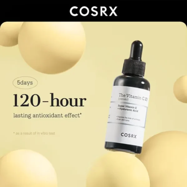 COSRX VITAMIN C 23 Serum, 23% C vitamīna serums ādas toņa uzlabošanai, 20ml - Image 4
