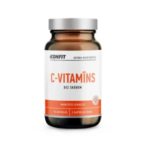 ICONFIT C-vitamīns imunitātes atbalstam, bez skābēm, 90 kapsulas