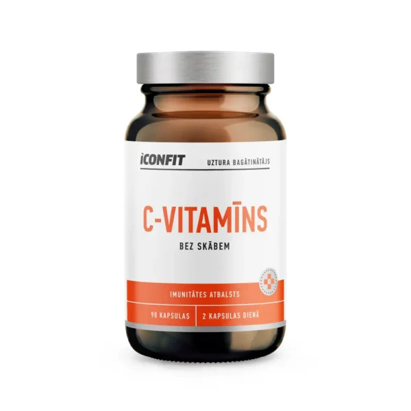 ICONFIT C-vitamīns imunitātes atbalstam, bez skābēm, 90 kapsulas