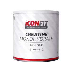ICONFIT Kreatīna Monohidrāts spēkam un muskuļiem, ar apelsīnu garšu un saldinātāju, 300g