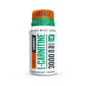 ICONFIT L-Carnitine 3000 šots ar apelsīnu garšu un saldinātāju, 60ml
