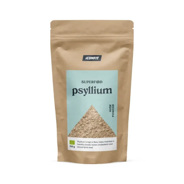 ICONFIT PSYLLIUM Bioloģisks ceļtekas sēklu sēnalu pulveris, 150g
