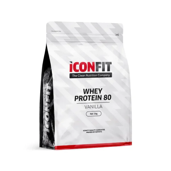 ICONFIT Sūkalu proteīns 80 - vaniļas, ar saldinātāju 1000g