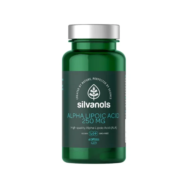 SILVANOLS ALPHA LIPOIC ACID (ALA) antioksidants 250 mg, 60 kapsulas