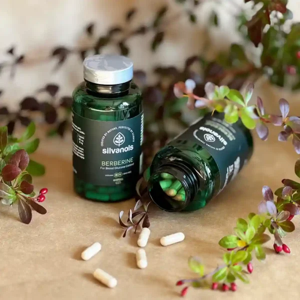 SILVANOLS BERBERINE Berberīns glikozes līmeņa asinīs kontrolei, 90 kapsulas