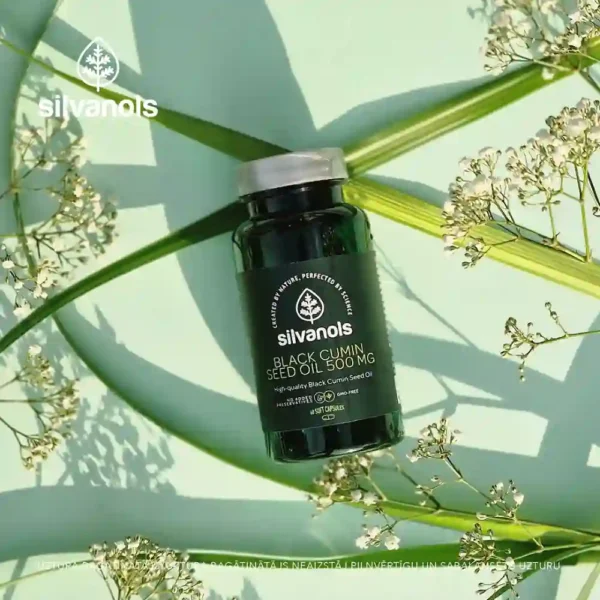 SILVANOLS BLACK CUMIN Melnās ķimenes sēklu eļļa 500mg, 60 kapsulas - Image 2