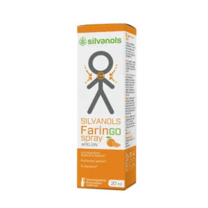 SILVANOLS FARINGO SPRAY apelsīns, izsmidzināms līdzeklis kaklam, 20ml