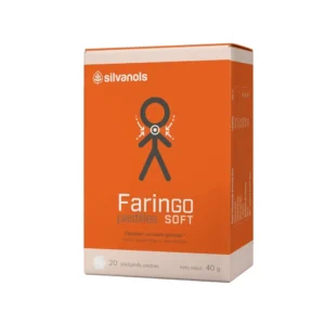 SILVANOLS FARINGO soft pastilles elpceļiem un kakla gļotādai, 20 gab.