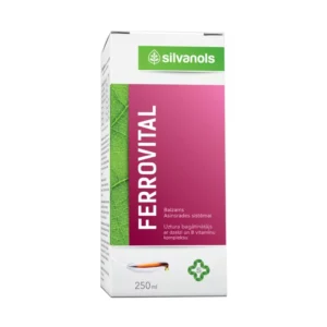 SILVANOLS FERROVITAL ar dzelzi un B vitamīnu kompleksu, 250ml