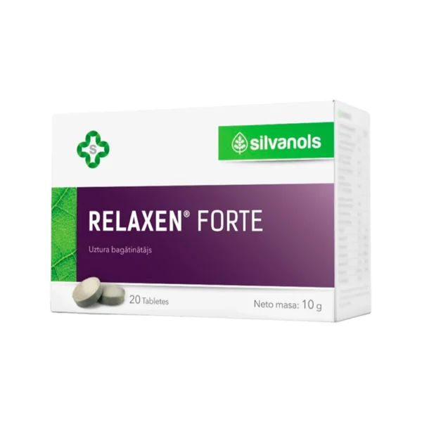 SILVANOLS RELAXEN FORTE nervu sistēmai, 20 tabletes
