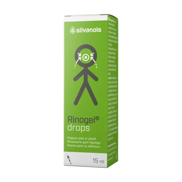 SILVANOLS RINOGEL DROPS gels ar pipetīti, 15 mL