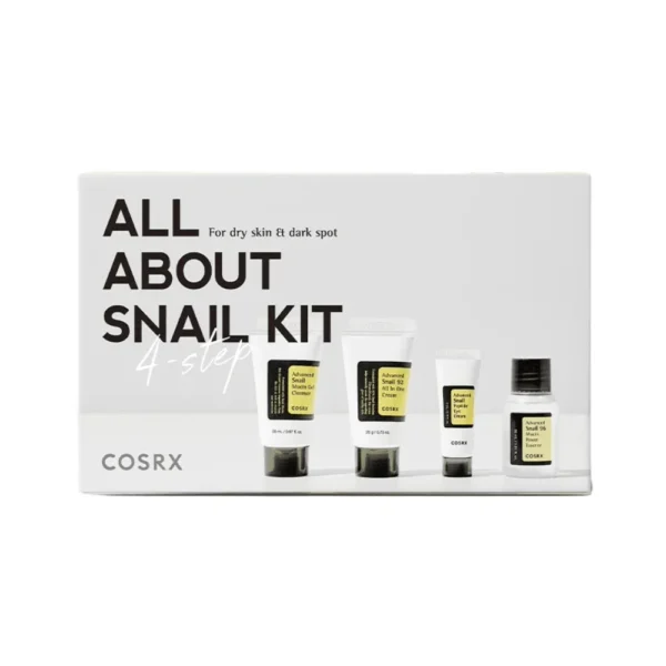 COSRX ADVANCED SNAIL Kit izmēģinājuma komplekts ar 4 produktiem