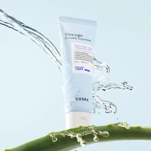 COSRX ULTRA-LIGHT Invisible Sunscreen SPF50 / PA++++, īpaši viegls, nemanāms saules aizsargkrēms, 50ml