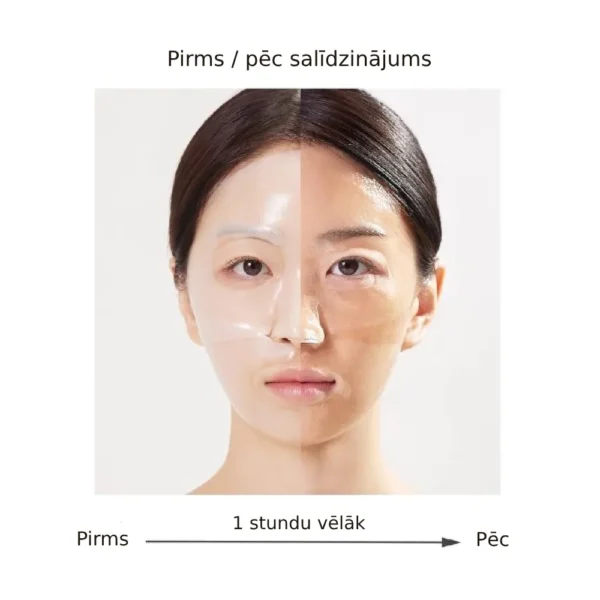 NACIFIC GREEN TEA CICA COLLAGEN Mitrinoša un revitalizējoša hidrogēla maska, 35g