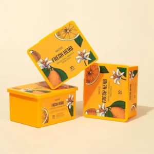 NACIFIC FRESH HERB Origin Daily, Mitrinošas, nomierinošas, atjaunojošas auduma sejas maskas, 30 gab.