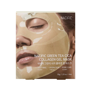 NACIFIC GREEN TEA CICA COLLAGEN Mitrinoša un revitalizējoša hidrogēla maska, 35g