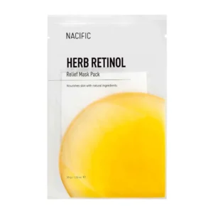 NACIFIC HERB RETINOL Relief, barojoša auduma maska ādas mirdzumam, 30g