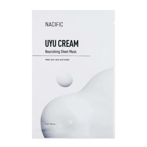 NACIFIC UYU CREAM Barojoša auduma maska, 27g