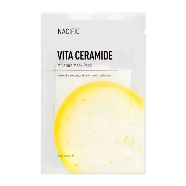 NACIFIC VITA CERAMIDE Moisture, mitrinoša, atdzīvinoša auduma maska, 30g