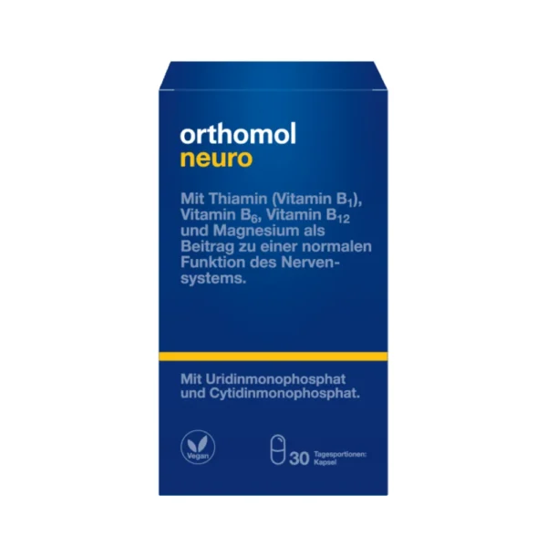 ORTHOMOL NEURO Normālai nervu sistēmas darbībai, 30 kapsulas