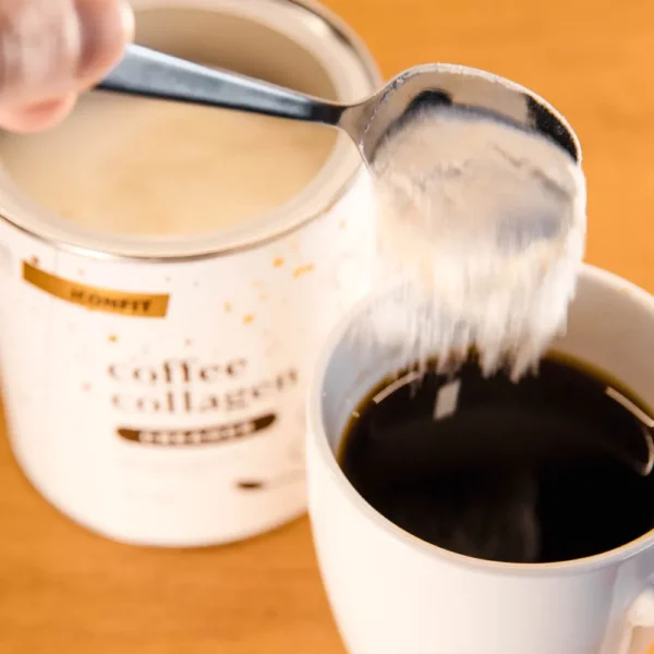 ICONFIT Collagen Coffee Creamer kolagēna kafijas krēms ar vaniļas garšu un saldinātāju, 300g - Image 3
