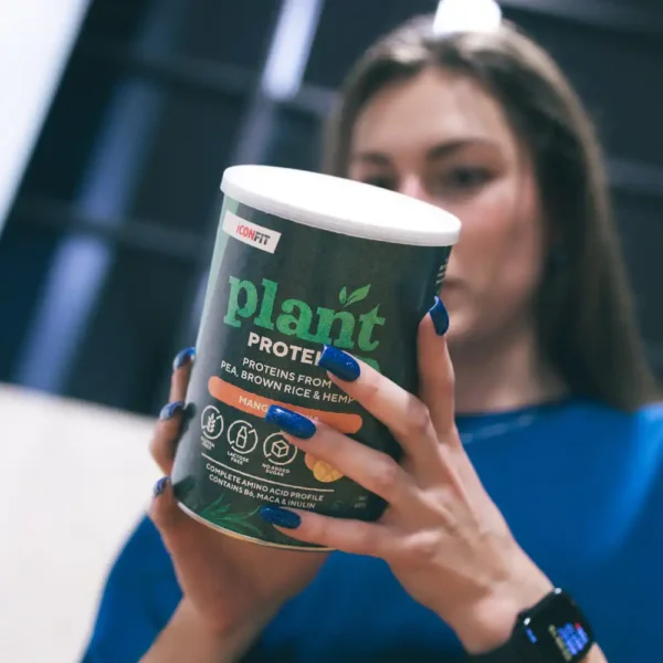 ICONFIT PLANT PROTEIN augu proteīns ar mango garšu un stēviju, 480g