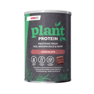 ICONFIT PLANT PROTEIN augu proteīns ar šokolādes garšu un saldinātāju, 480g