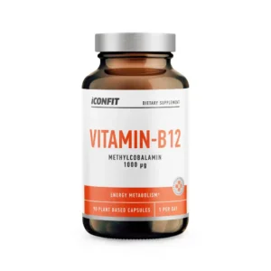 ICONFIT Vitamīns B12 enerģijas vielmaiņai, noguruma mazināšanai, 90 kapsulas